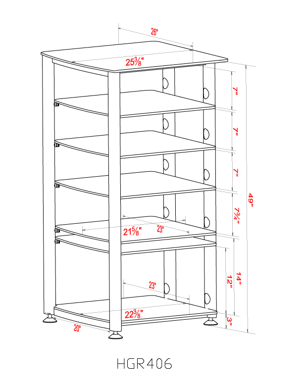 HGR406 Audio Rack VTI Manufacturing